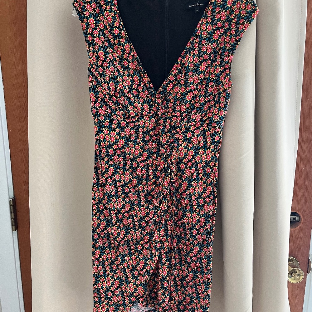 Nanette Lepore Floral Faux Wrap Dress Size 10